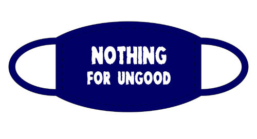 NOTHING FOR UNGOOD FUN Shirt Gesichtsmaske Mund Nasen Schutz Navy F0160