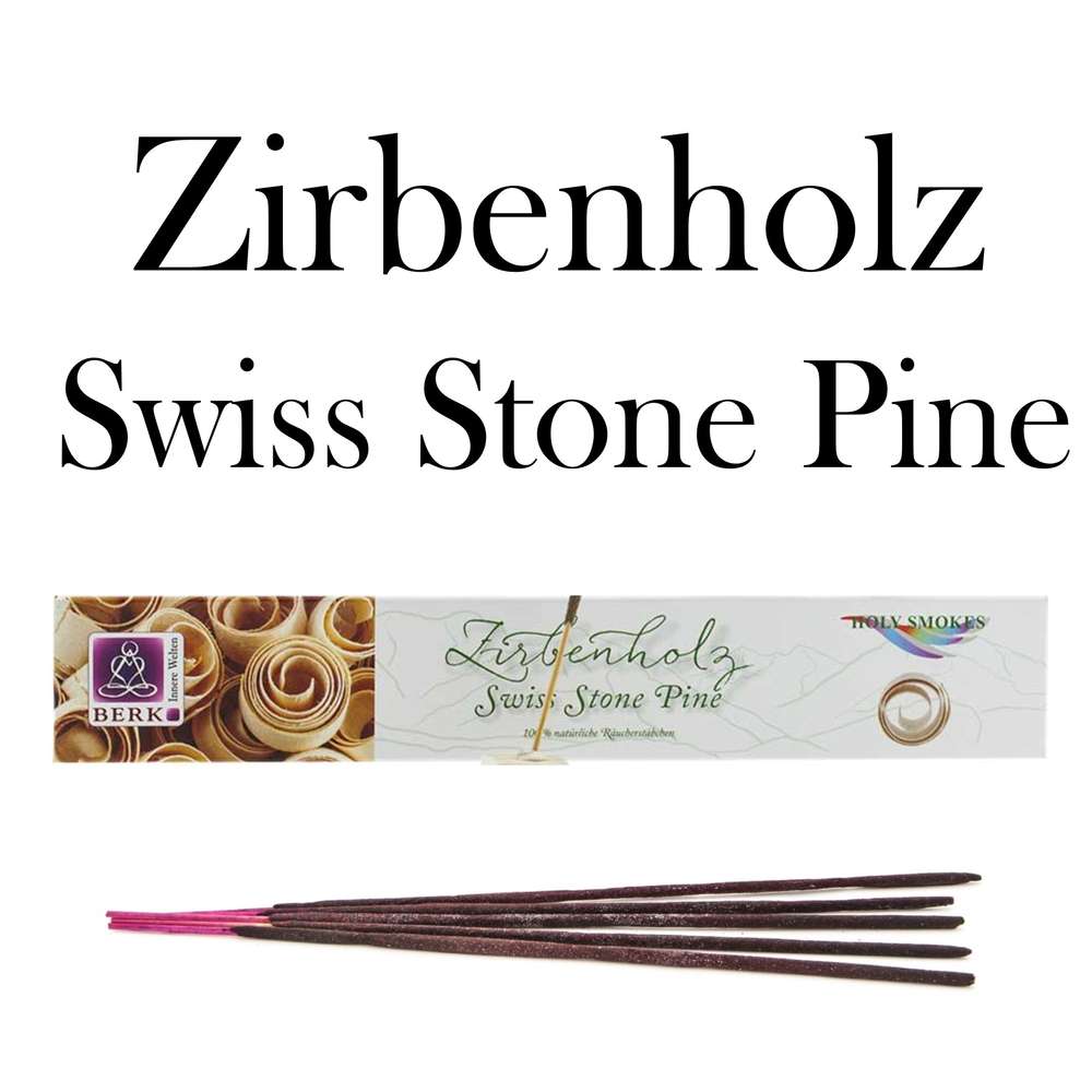 Swiss Stone Pine Holy Smokes Zirbenholz 10 g Räucherstäbchen 