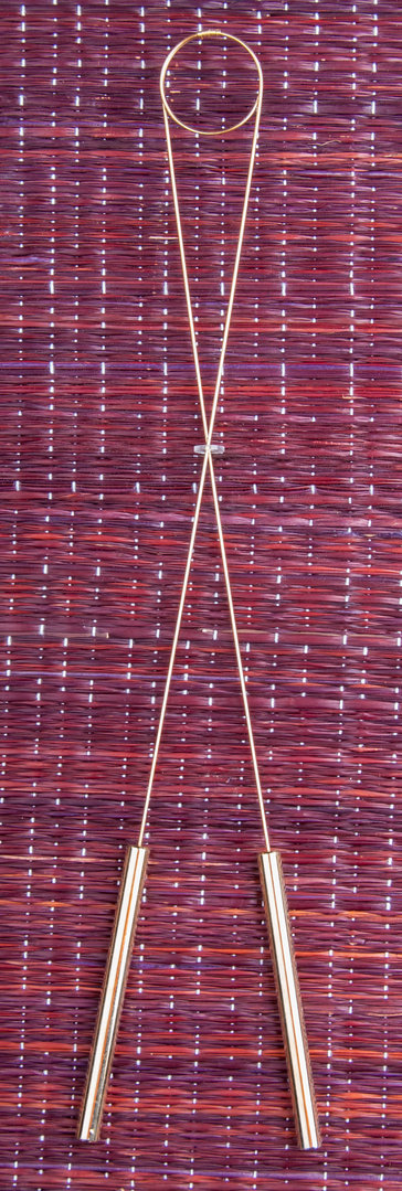 Wünschelrute aus Messing ca. 37 cm Ringrute