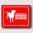 Vorsicht Hund - Hinweisschild Aluminium HS0005 Rot/Weiß