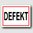 DEFEKT - Hinweisschild Aluminium HS0028 Weiß/Rot/Schwarz