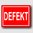 DEFEKT - Hinweisschild Aluminium HS0028 Rot/Weiß