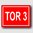 Tor 3 - Hinweisschild Aluminium HS0068 Rot/Weiß