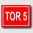 Tor 5 - Hinweisschild Aluminium HS0070 Rot/Weiß