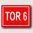 Tor 6 - Hinweisschild Aluminium HS0071 Rot/Weiß