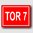 Tor 7 - Hinweisschild Aluminium HS0072 Rot/Weiß