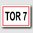 Tor 7 - Hinweisschild Aluminium HS0072 Weiß/Rot/Schwarz