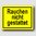 Rauchen nicht gestattet - Hinweisschild Aluminium HS0059 Gelb/Schwarz