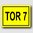 Tor 7 - Hinweisschild Aluminium HS0072 Gelb/Schwarz