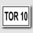 Tor 10 - Hinweisschild Aluminium HS0075 Schwarz/Weiß