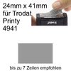 Textplatte 24x41mm für Trodat Printy 4941 nach Ihrer Grafik-Vorlage