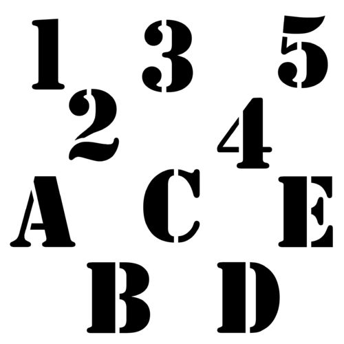Zahlen & Buchstaben Aufkleber Klebezahlen Ziffern in versch. Größen und Farben Sticker SA-0014