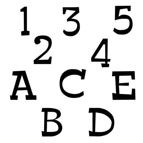Zahlen & Buchstaben Aufkleber Klebezahlen Ziffern in versch. Größen und Farben Sticker SA-0018