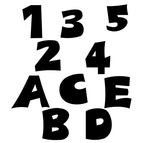 Zahlen & Buchstaben Aufkleber Klebezahlen Ziffern in versch. Größen und Farben Sticker SA-0019