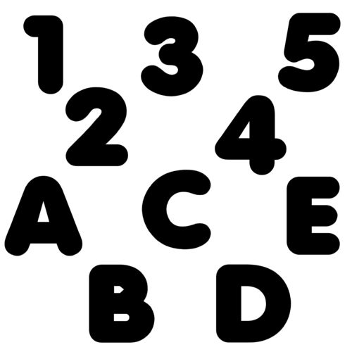 Zahlen & Buchstaben Aufkleber Klebezahlen Ziffern in versch. Größen und Farben Sticker SA-0035