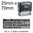 Shiny Printer S-845 70x25mm mit Textplatte Adressstempel Firmenstempel Linksbündig