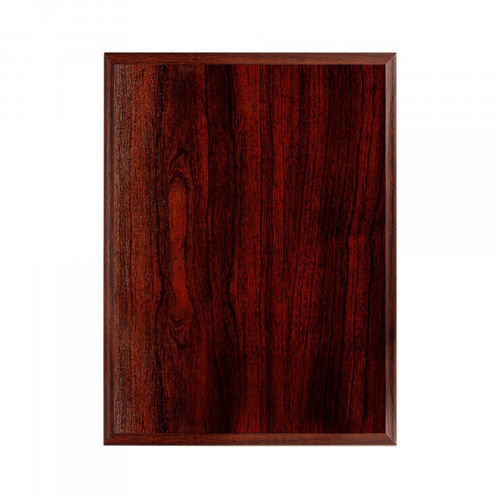 Holztafel rot-gemasert  ohne Aluminium-Tafel