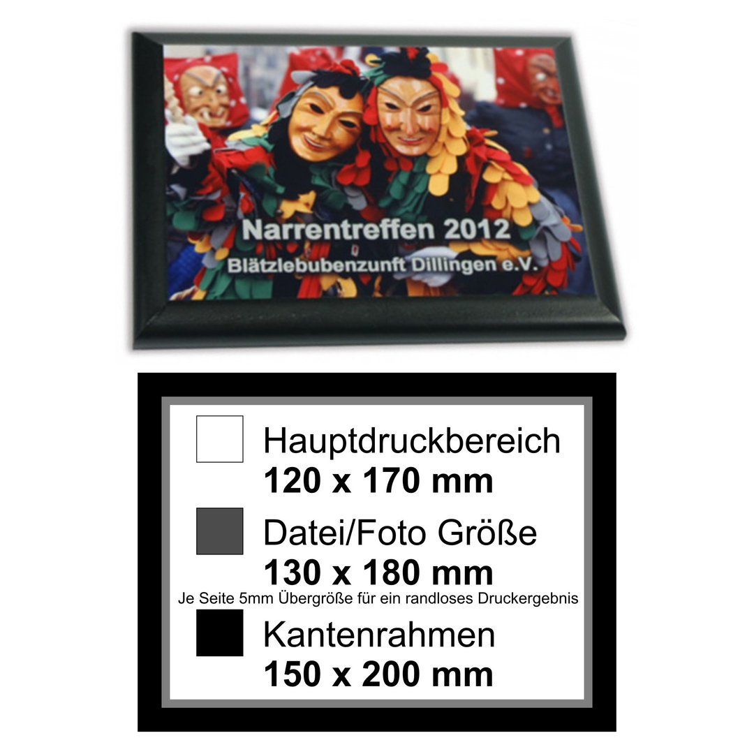 Fotopaneele  UNISUB Wandtafel 150 x 200 x 16 mm schwarz