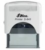 Shiny Printer S-843 (47x18mm) Weiß ohne Textplatte