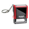 Rot 4910 Trodat Printy 4.0 Schlüsselanhänger (26x9mm) Stempelkissen Schwarz,  ohne Textplatte