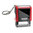Rot 4910 Trodat Printy 4.0 Schlüsselanhänger (26x9mm) Stempelkissen Schwarz, ohne Textplatte