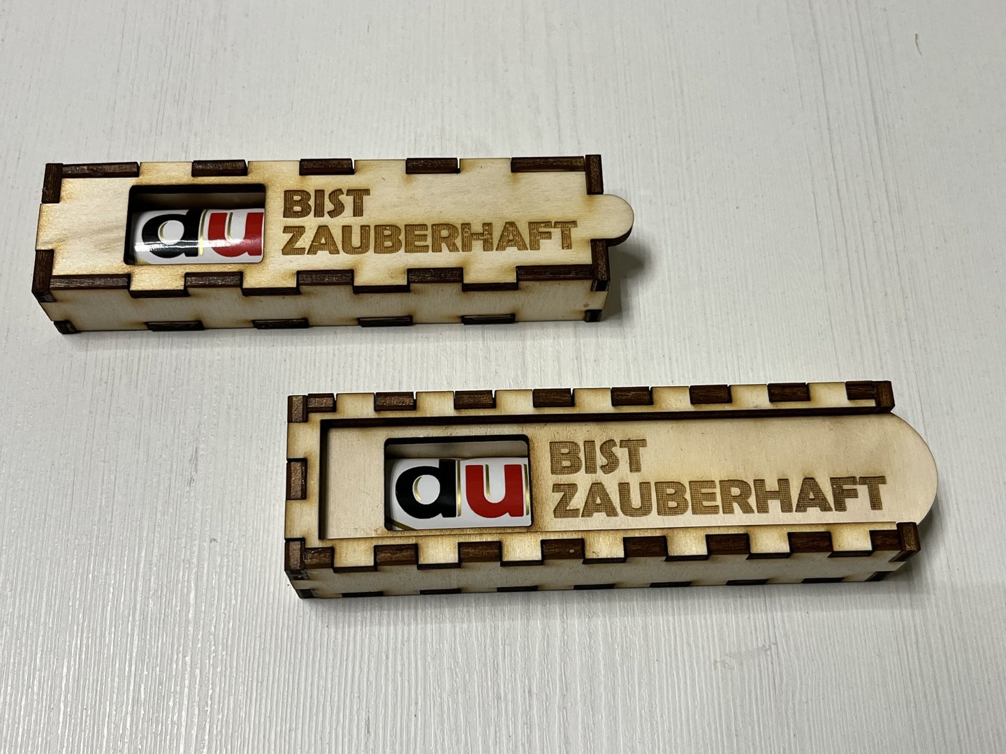 DU BIST ZAUBERHAFT - Duplo Geschenkbox Duplo Praline Schokolade Holzbox