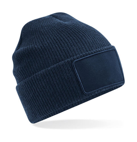 Beechfield abnehmbarer Removable Patch Thinsulate™ Beanie Mütze B540 - French Navy